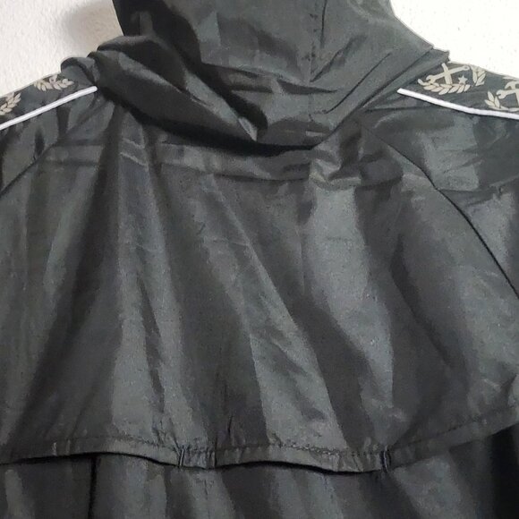 Dixxon Flannel Company Jacket Mens Small Black The Waterfront Hooded Windbreaker - Picture 10 of 12